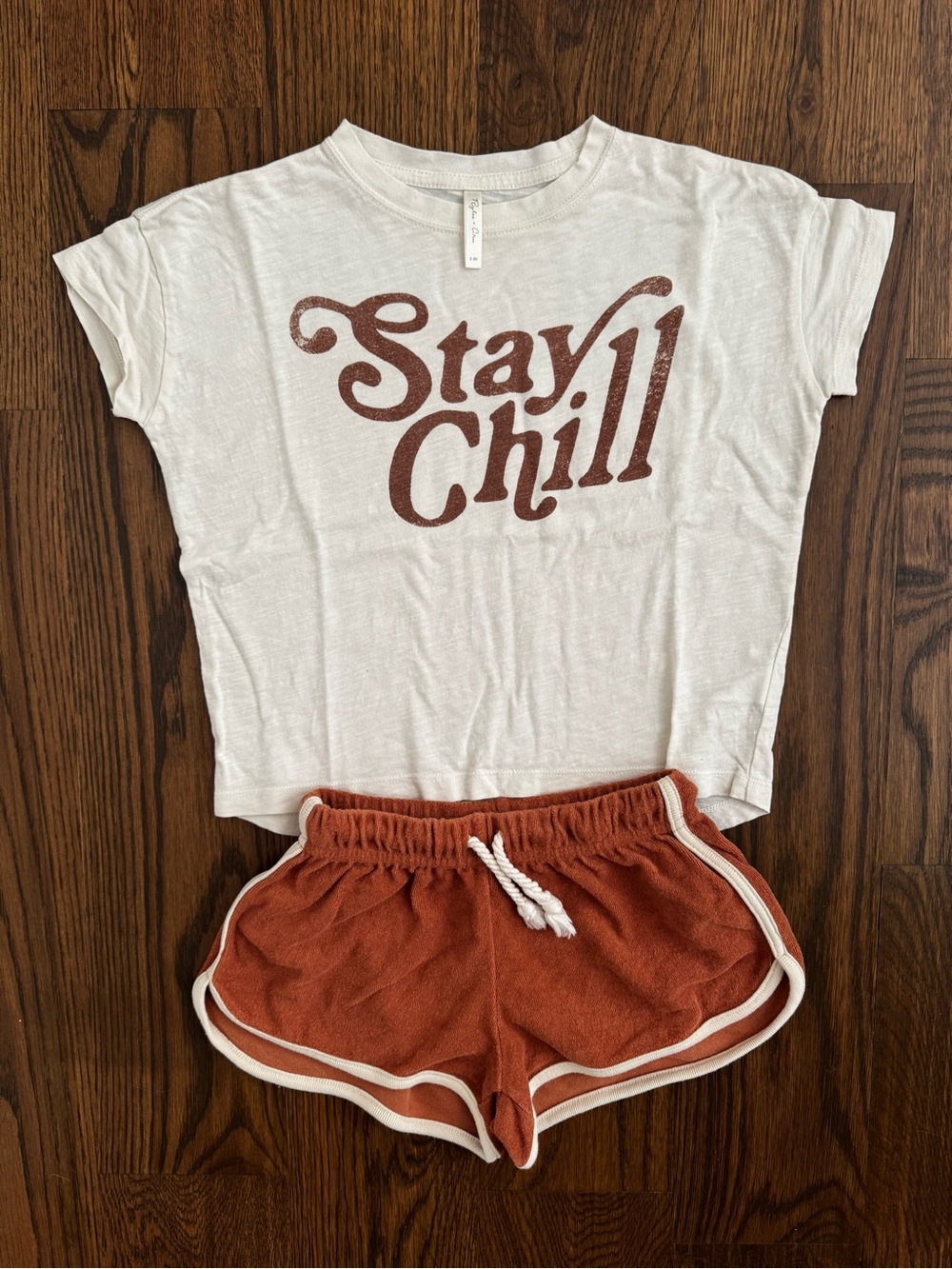EUC Rylee + Cru Boxy Tee size 2-3 gender neutral